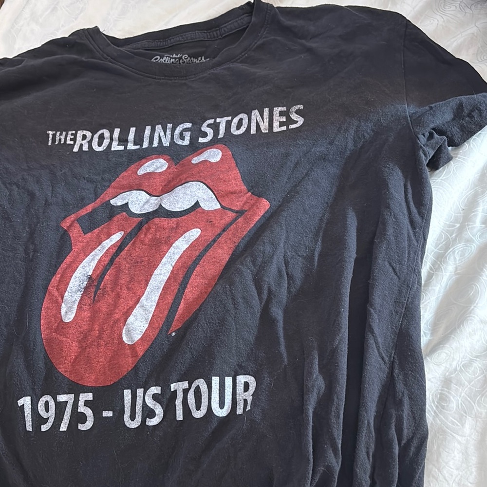 The Rolling Stones Black Crew Neck Tee